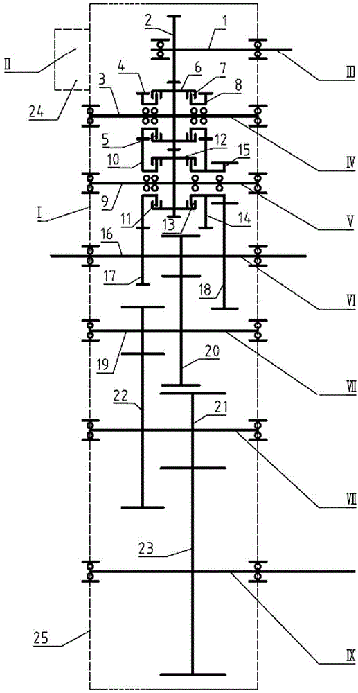 Gearbox for heavy tower crane