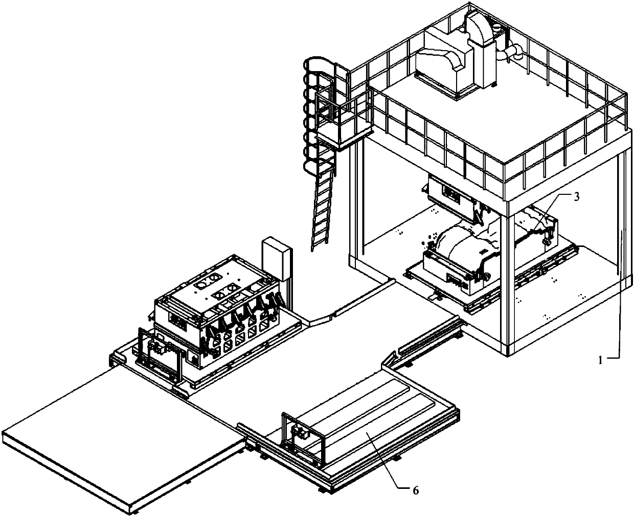 Quick die replacing device