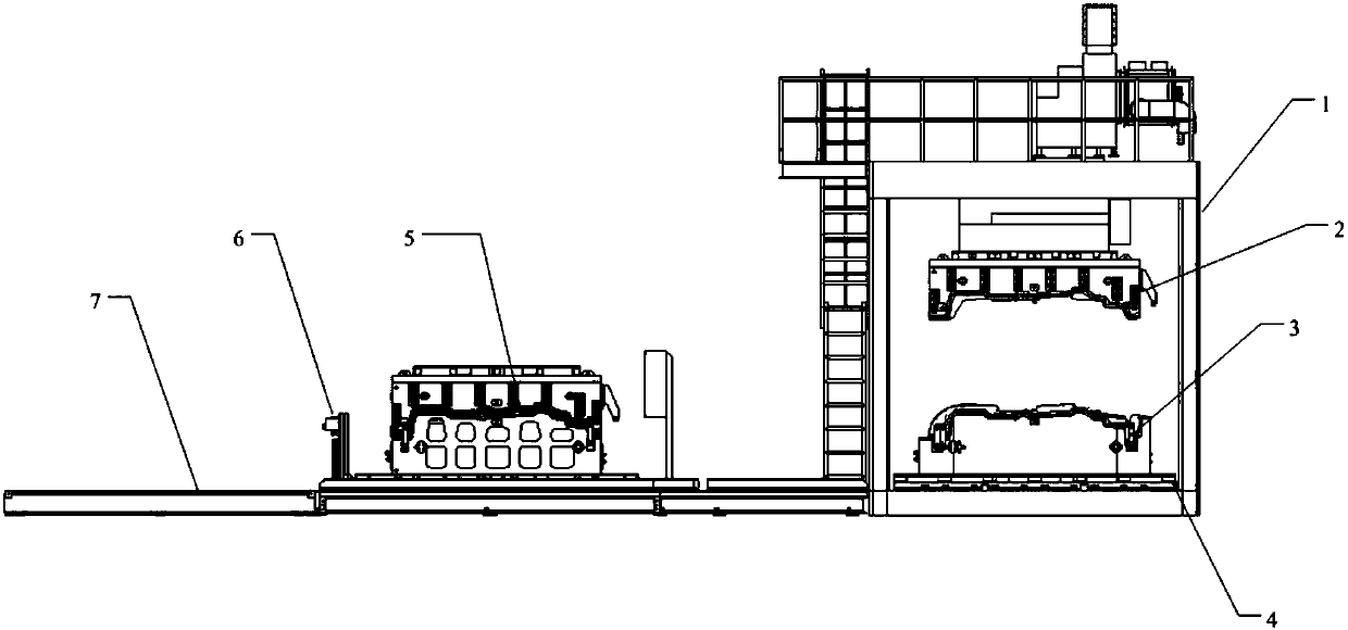 Quick die replacing device