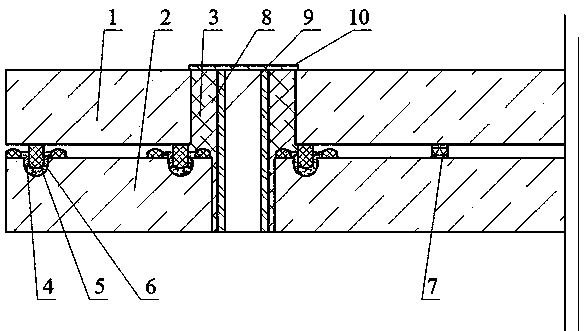 Metal-welded planar vacuum glass with sealing strips, sealing groove and mounting hole