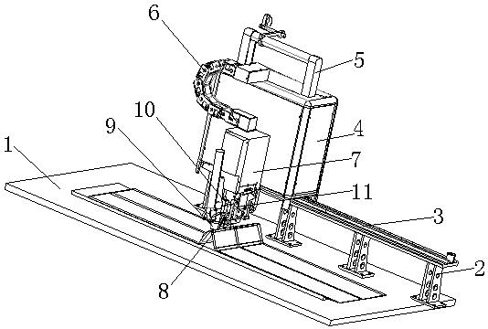 Corrugated plate welding machine capable of automatically crossing waveform