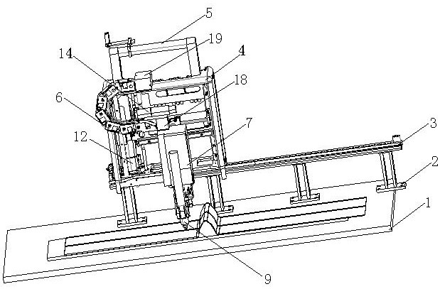 Corrugated plate welding machine capable of automatically crossing waveform