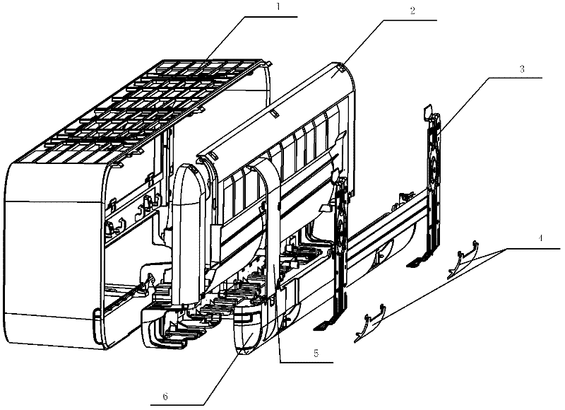 Mounting structure of indoor unit of air conditioner