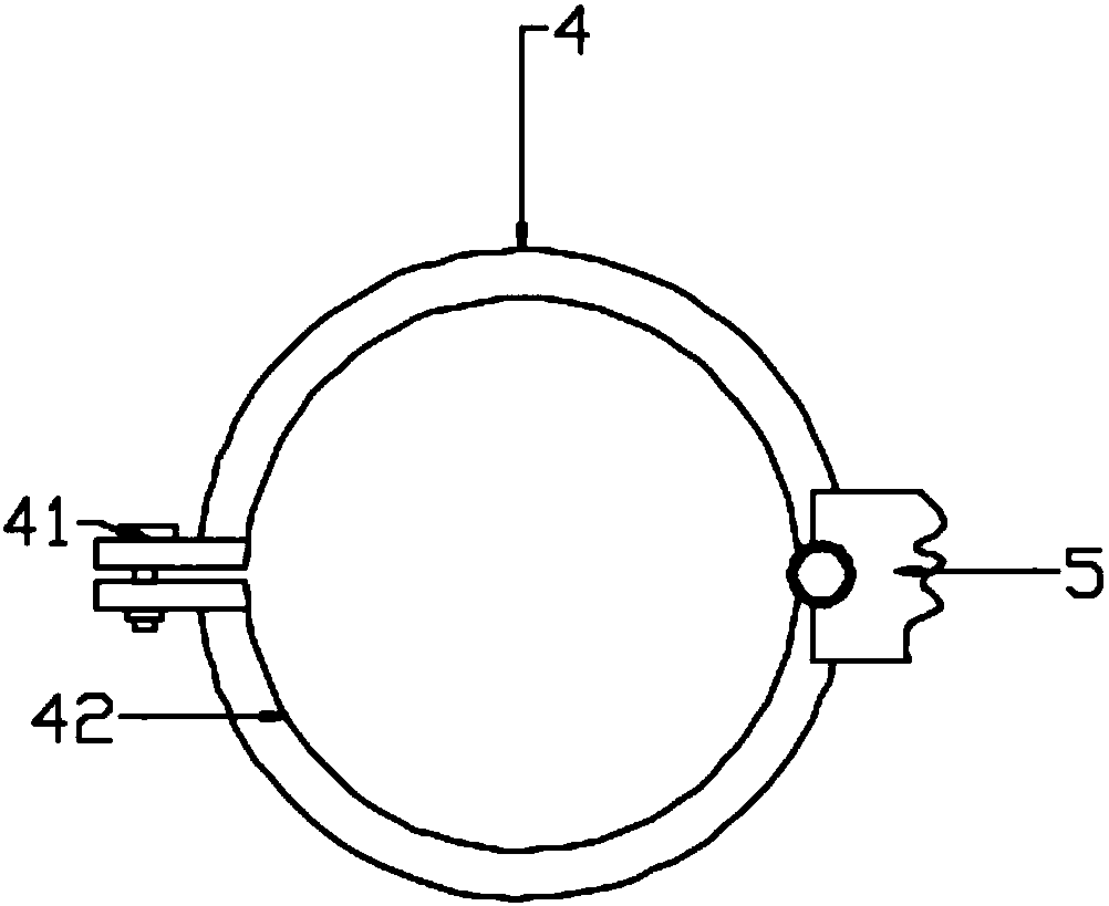 Iron support with adjustable height for inorganic chemical experimental teaching