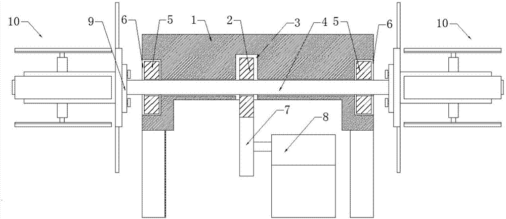 Strip steel feeding device for motor stator and rotor production