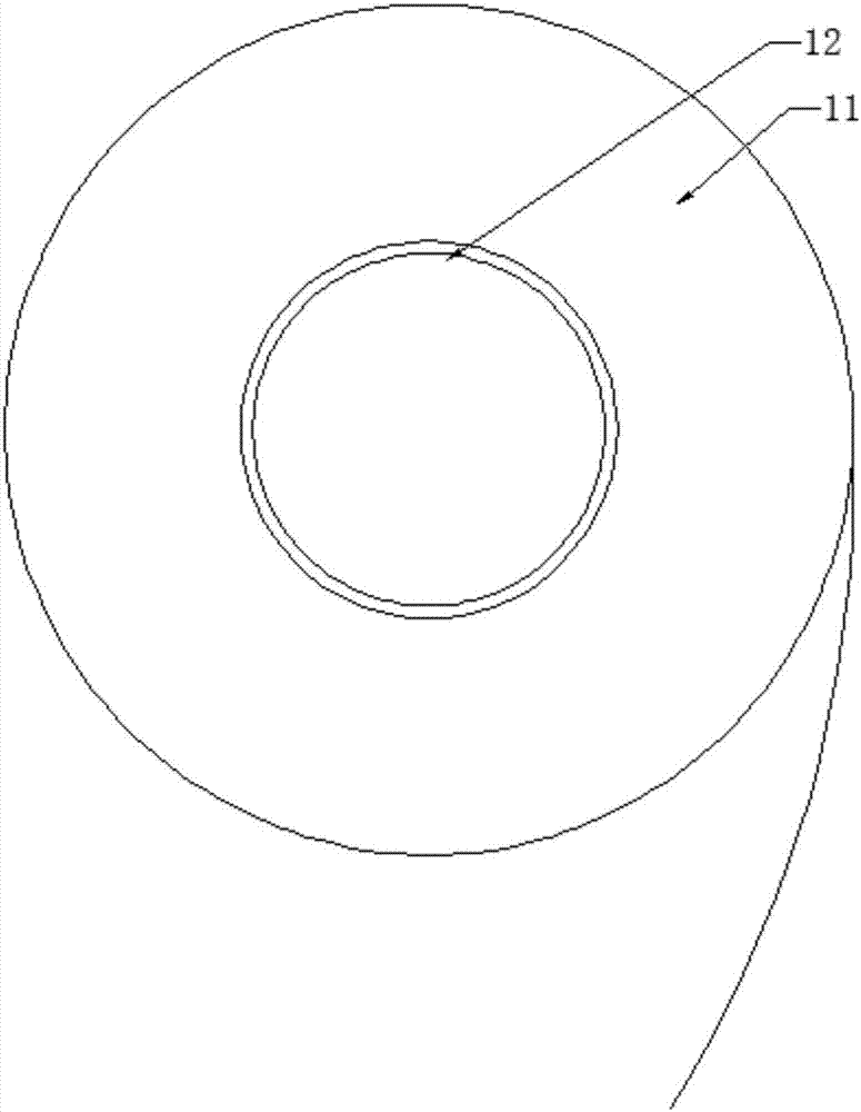 Strip steel feeding device for motor stator and rotor production