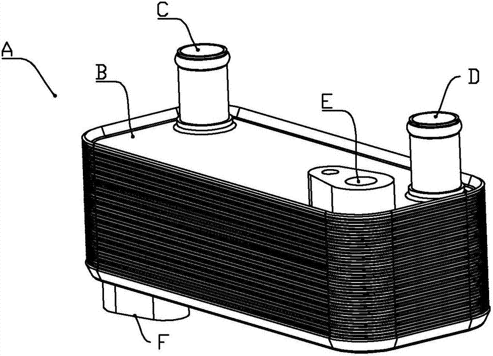 Liquid cold and hot exchanger for air-conditioning device