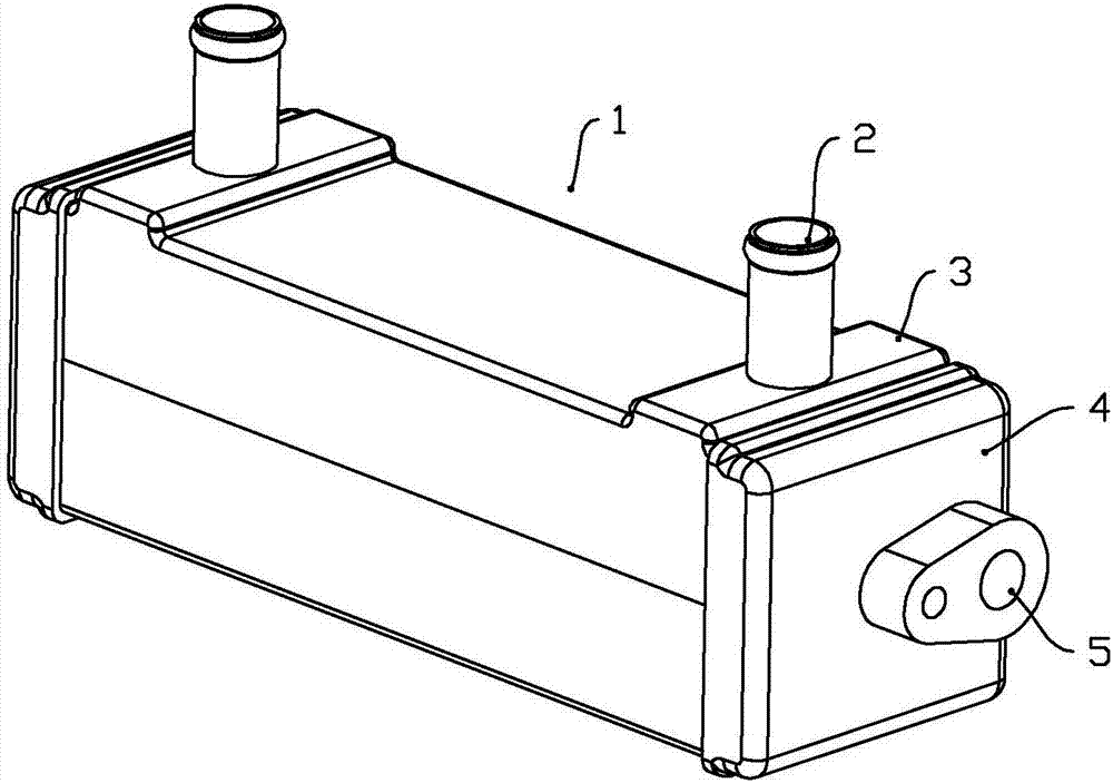 Liquid cold and hot exchanger for air-conditioning device