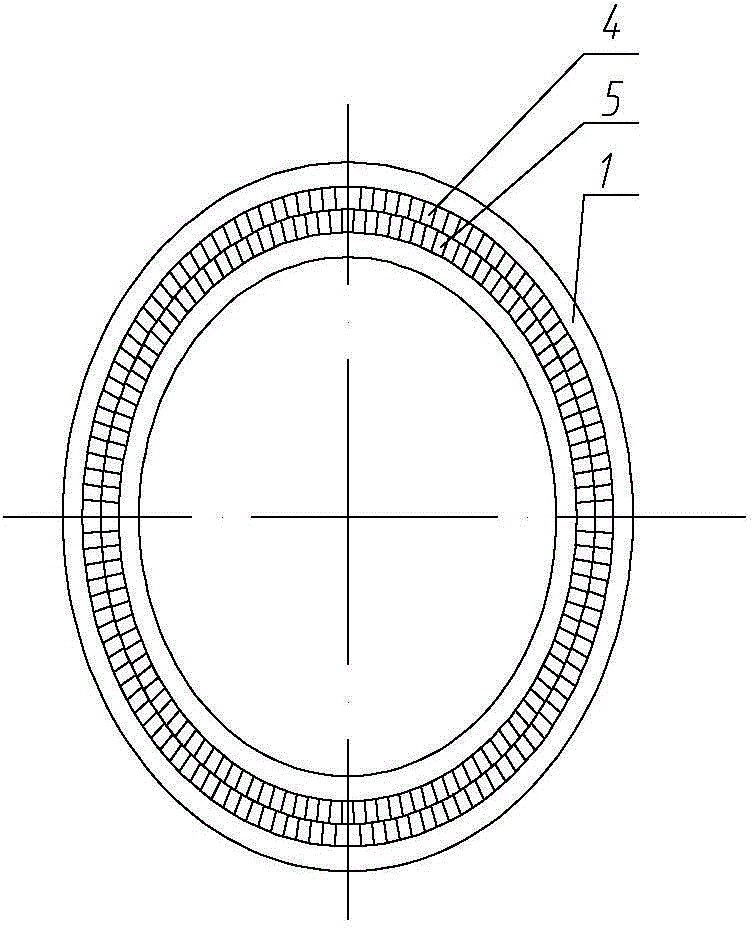 Magnetoelectric type absolute position sensor with large central hole structure and method for measuring absolute position