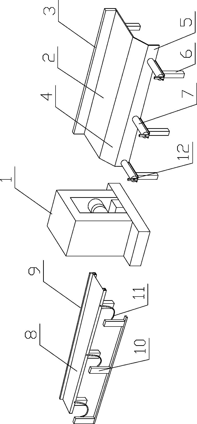 Cold rolling mill with feeding device and discharging device