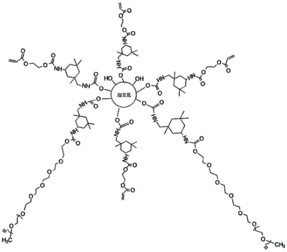 Hydrophilic UV (Ultraviolet) coating hardness assistant and preparation method thereof