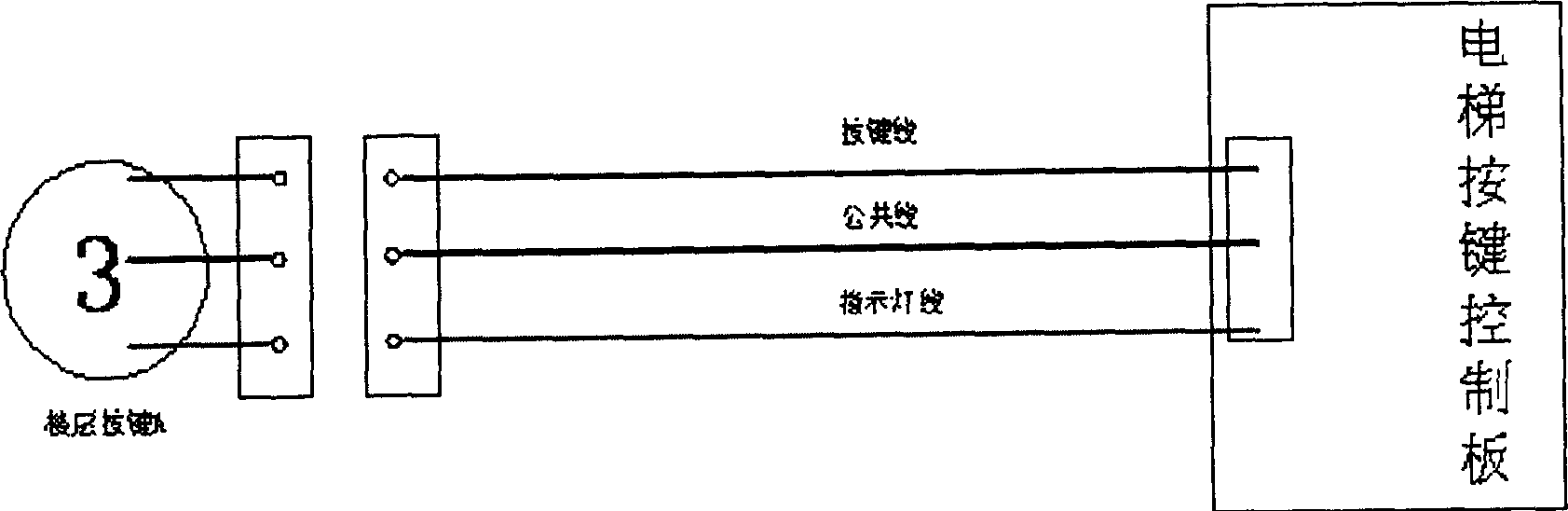 Intelligent connection control device and method for elevator floor key set