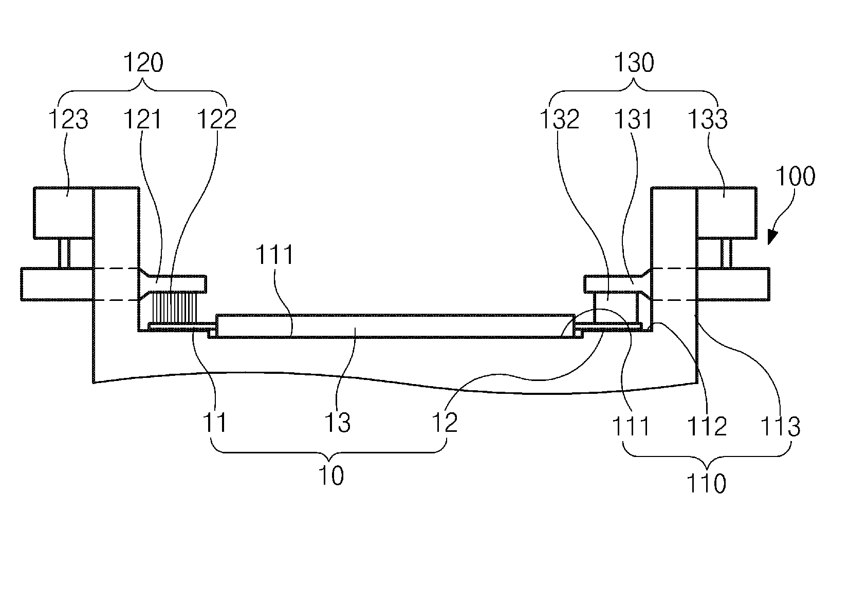 Gripper assembly for battery charging and discharging