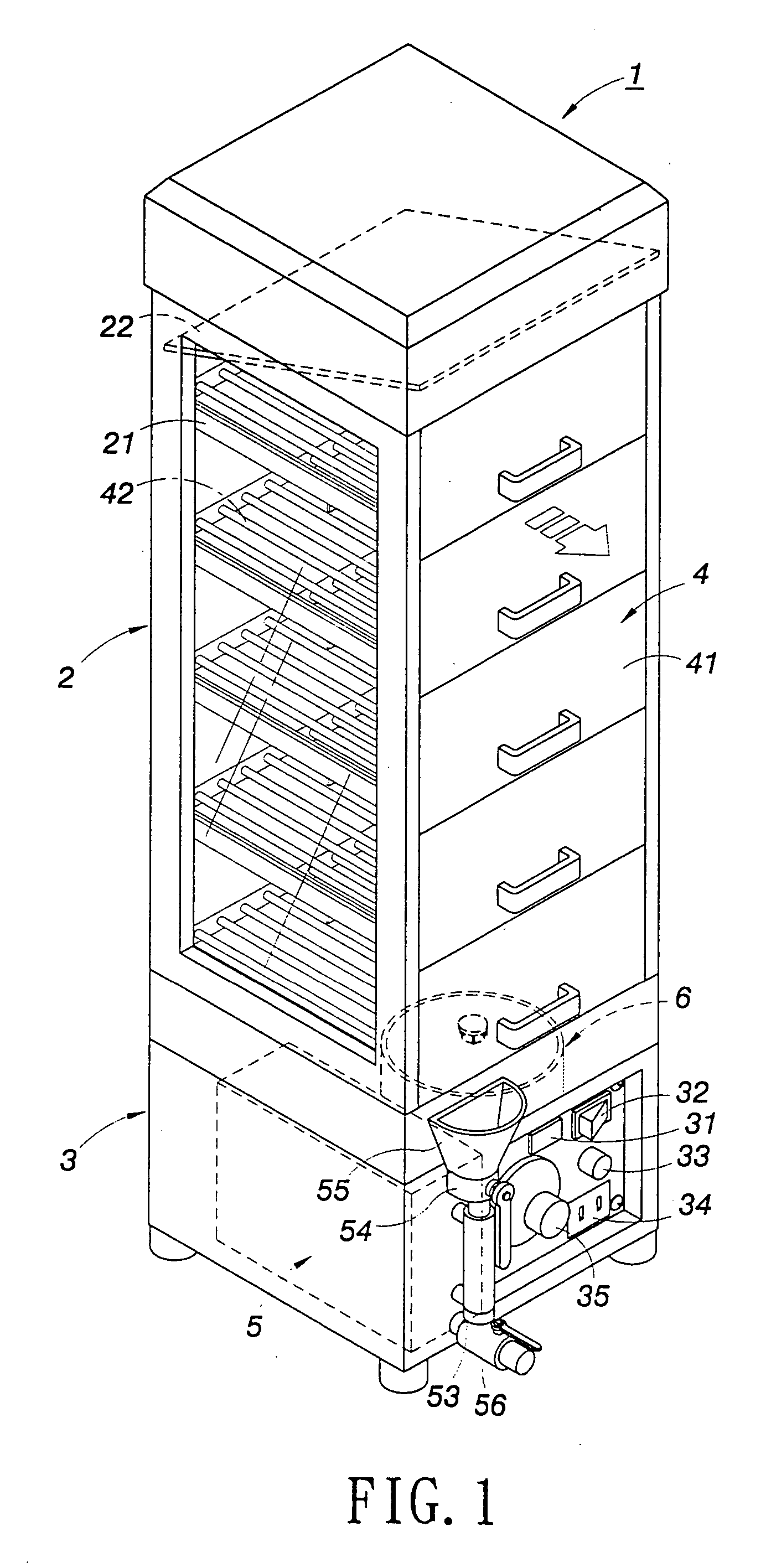 Desk-top steaming apparatus