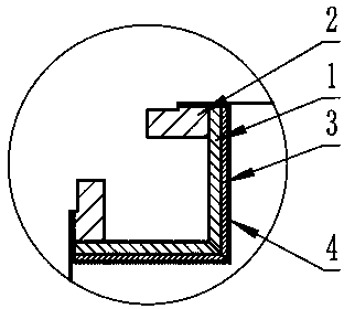 Manufacturing method for large-caliber abrasion-resistant corrosion-resistant ternary composite pipe accessory