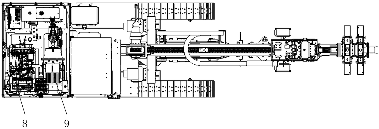 Multifunctional drilling rig for tunnel