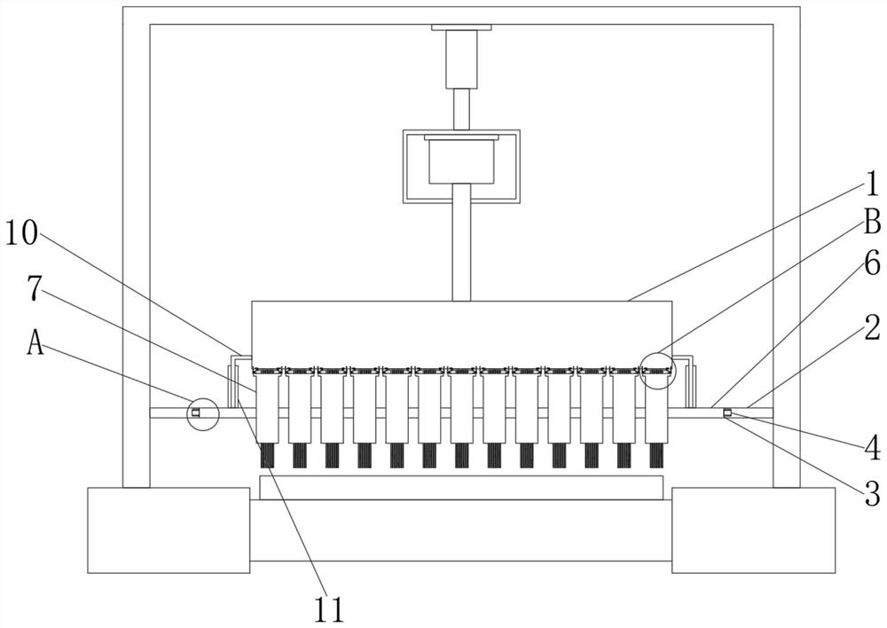 Automatic cleaning brush device for cleaning manure leakage plate