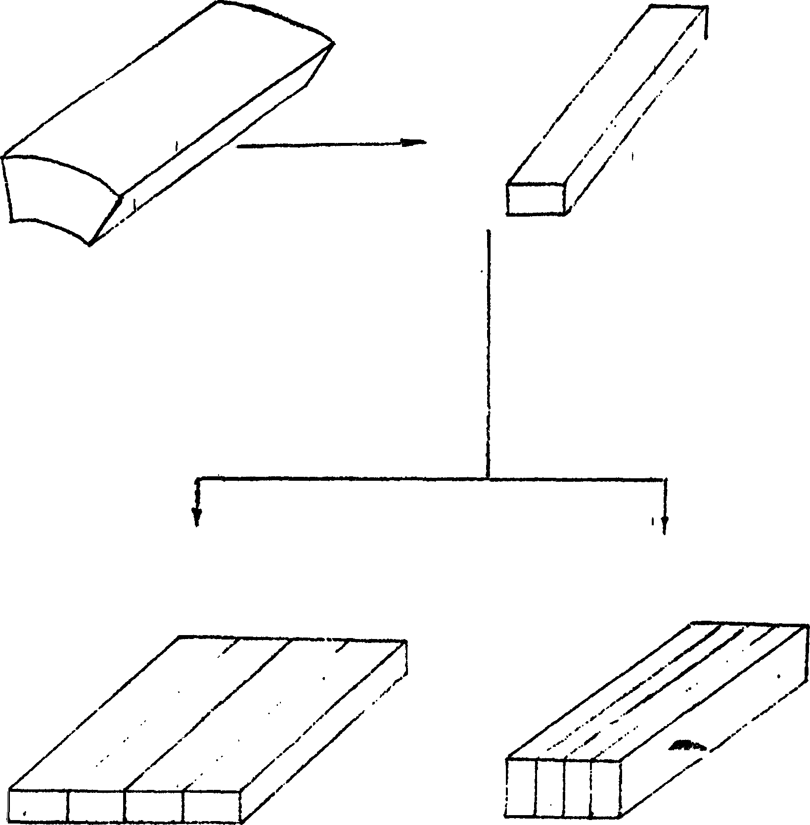 Method of recombining bamboo material into reinforced shapes