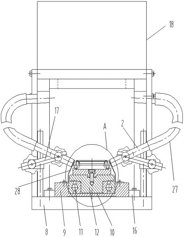 Steel ball mounting machine with bearing holding frame