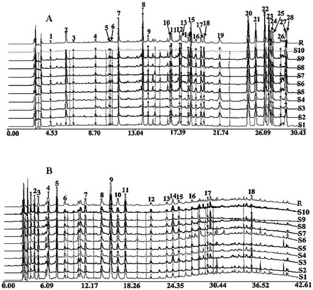 Characteristic map detection method of powerful gastrodia elata-eucommia ulmoides capsules