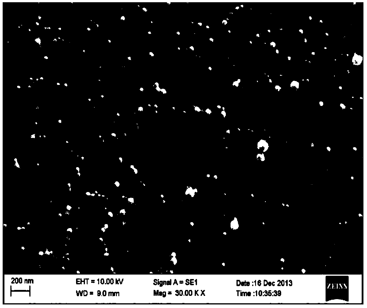 Self-assembly starch nanoparticle and preparation method thereof