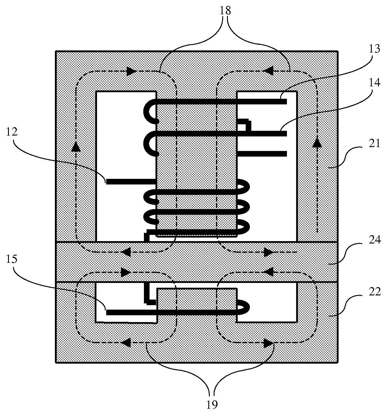 Magnetic integration structure