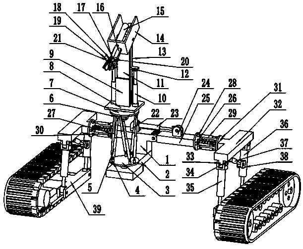 An electromagnetic crawler automatic adsorption robot