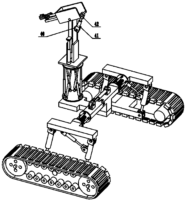 An electromagnetic crawler automatic adsorption robot