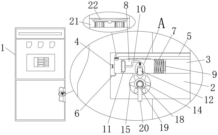 Electric power intelligent switch cabinet with heat dissipation function