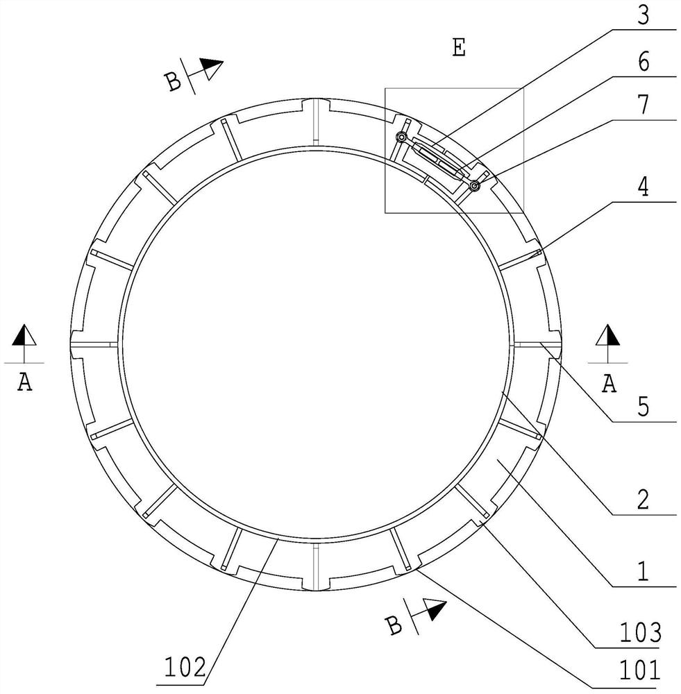 Large steel cylinder structure deformation control device and method