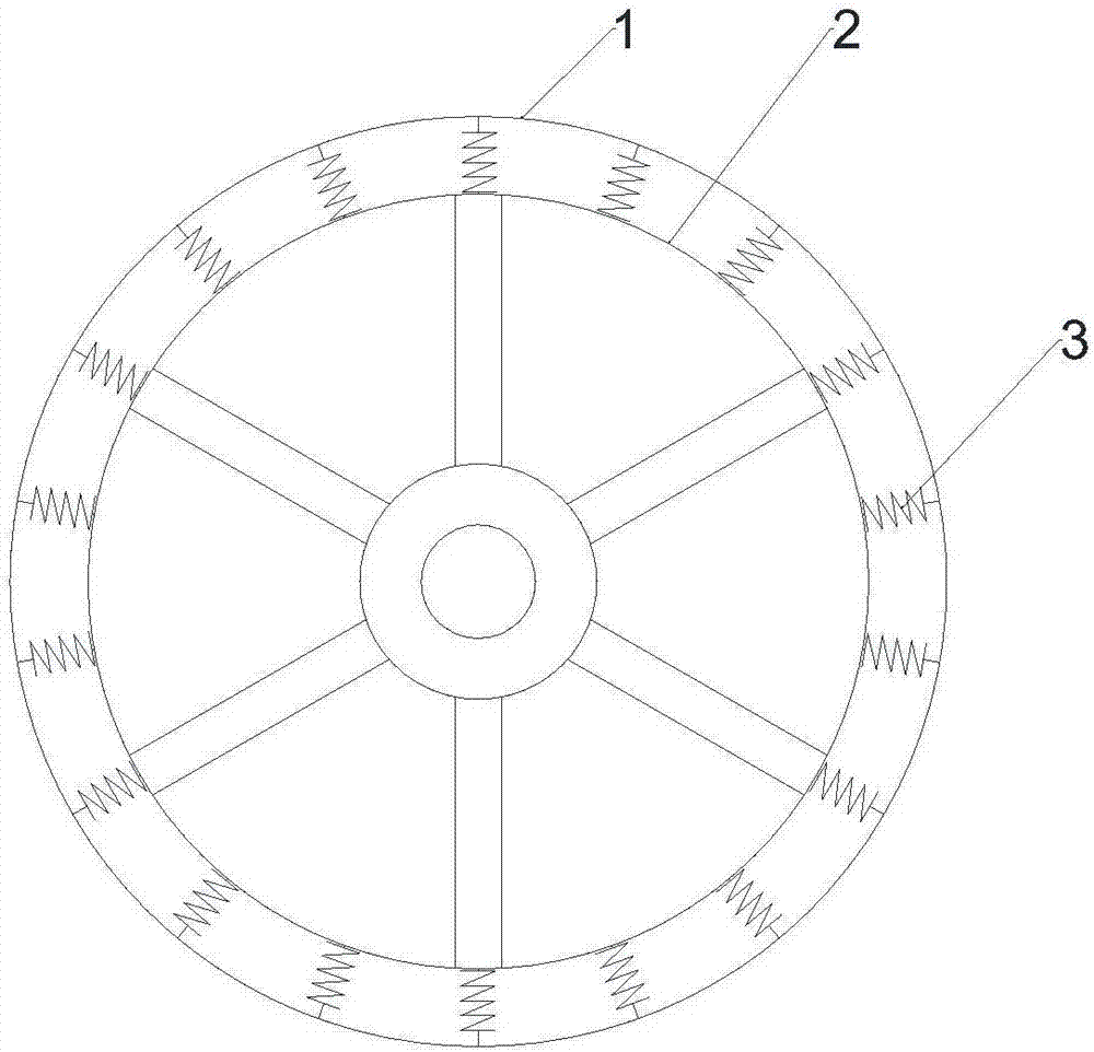 Wheel hub tire ring for conveniently installation damping device