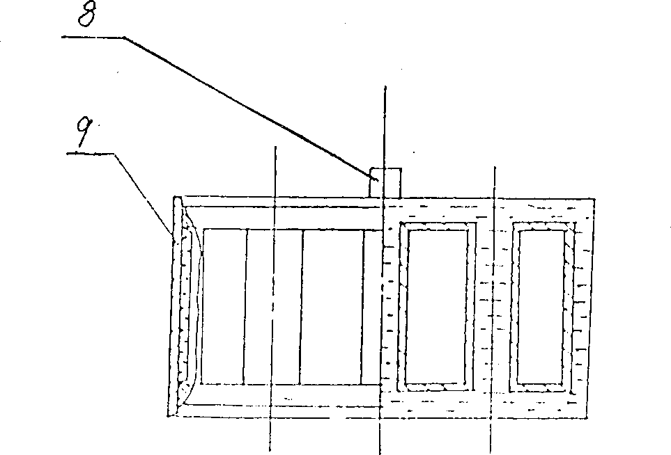 Water jacket with weldable steel sheet as outer wall and grey cast iron inwall for heating furnace and technology for making it