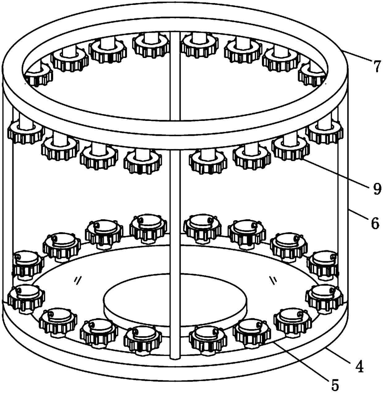 Environment-friendly barbecue device with seasoning spreading structure