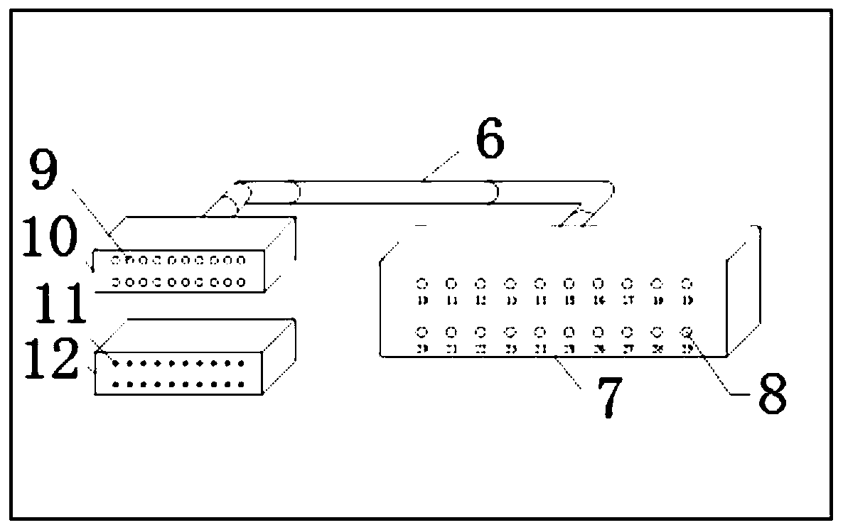 Connecting device for electrical parameter measurement of low-voltage switch cabinet drawer