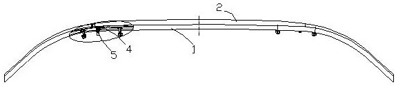 A method for preparing the main carbon strip structure of a pantograph carbon slide plate