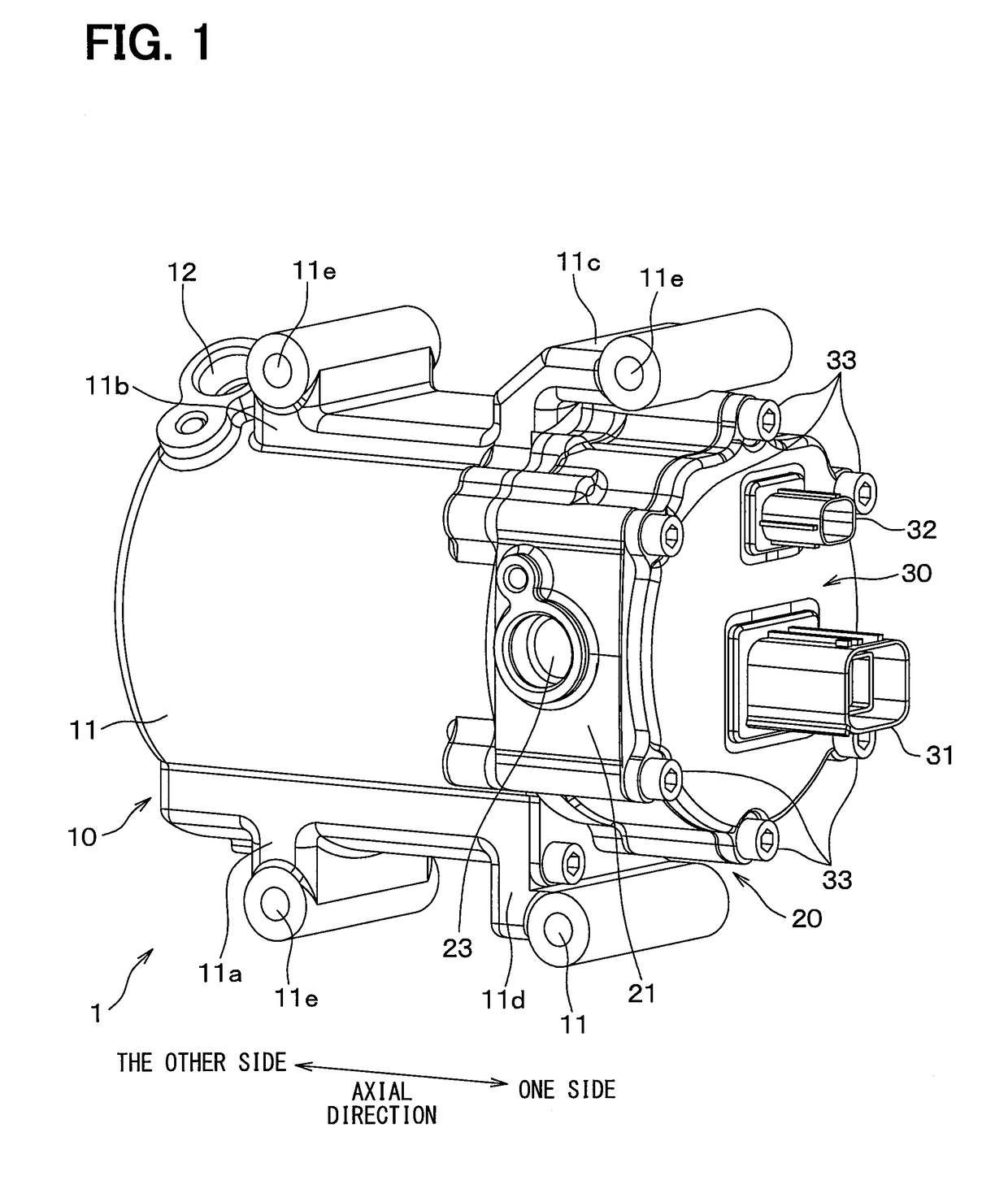 Electric compressor for vehicle, and method for manufacturing electric compressor for vehicle