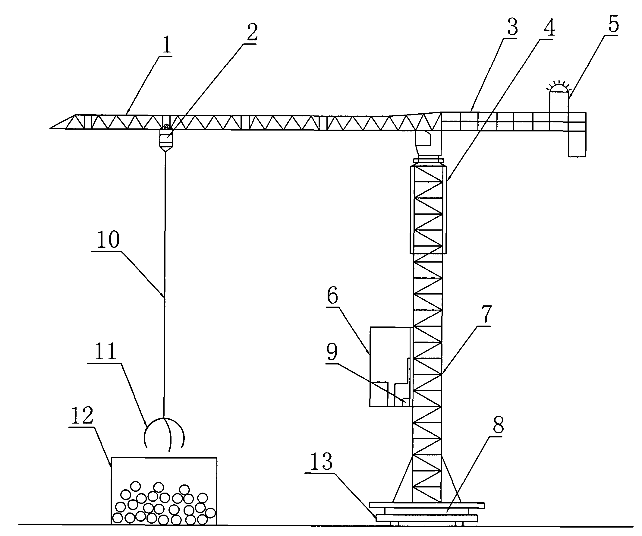 Amusement tower crane