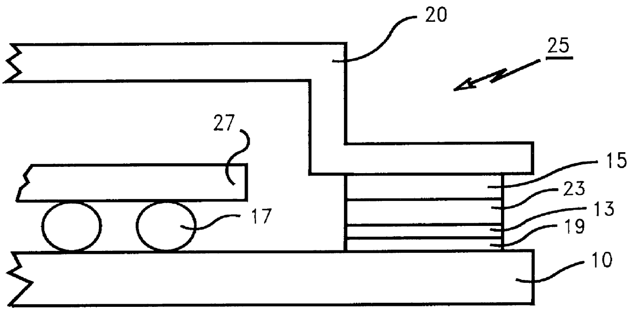 Hermetic sealing of a substrate of high thermal conductivity using an interposer of low thermal conductivity