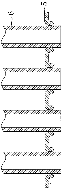 Tool for connecting and sealing plastic pipe plate, pipe plate connecting method and gas-gas heat exchanger