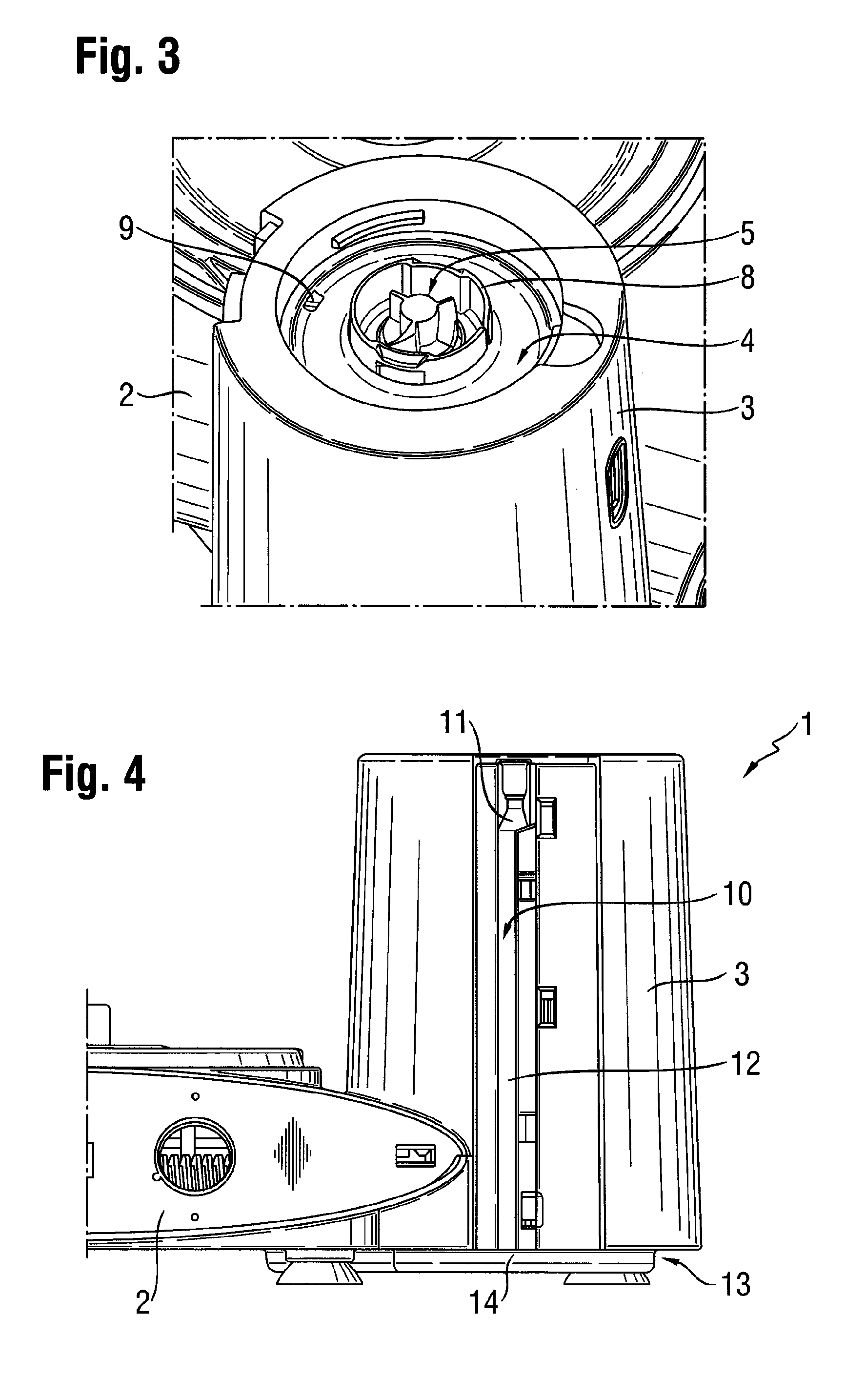 Kitchen machine comprising means for discharging impurities