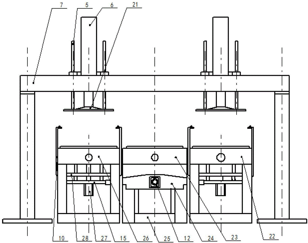 Continuous casting molding machine of rotary castings