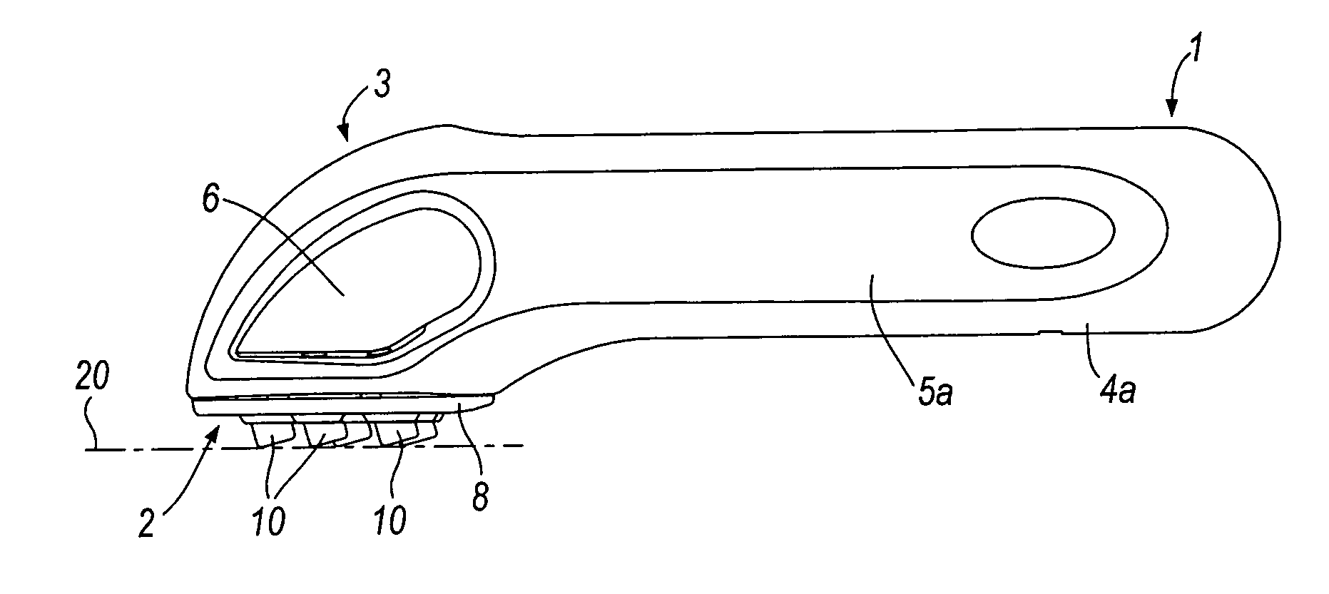 Skin treating device