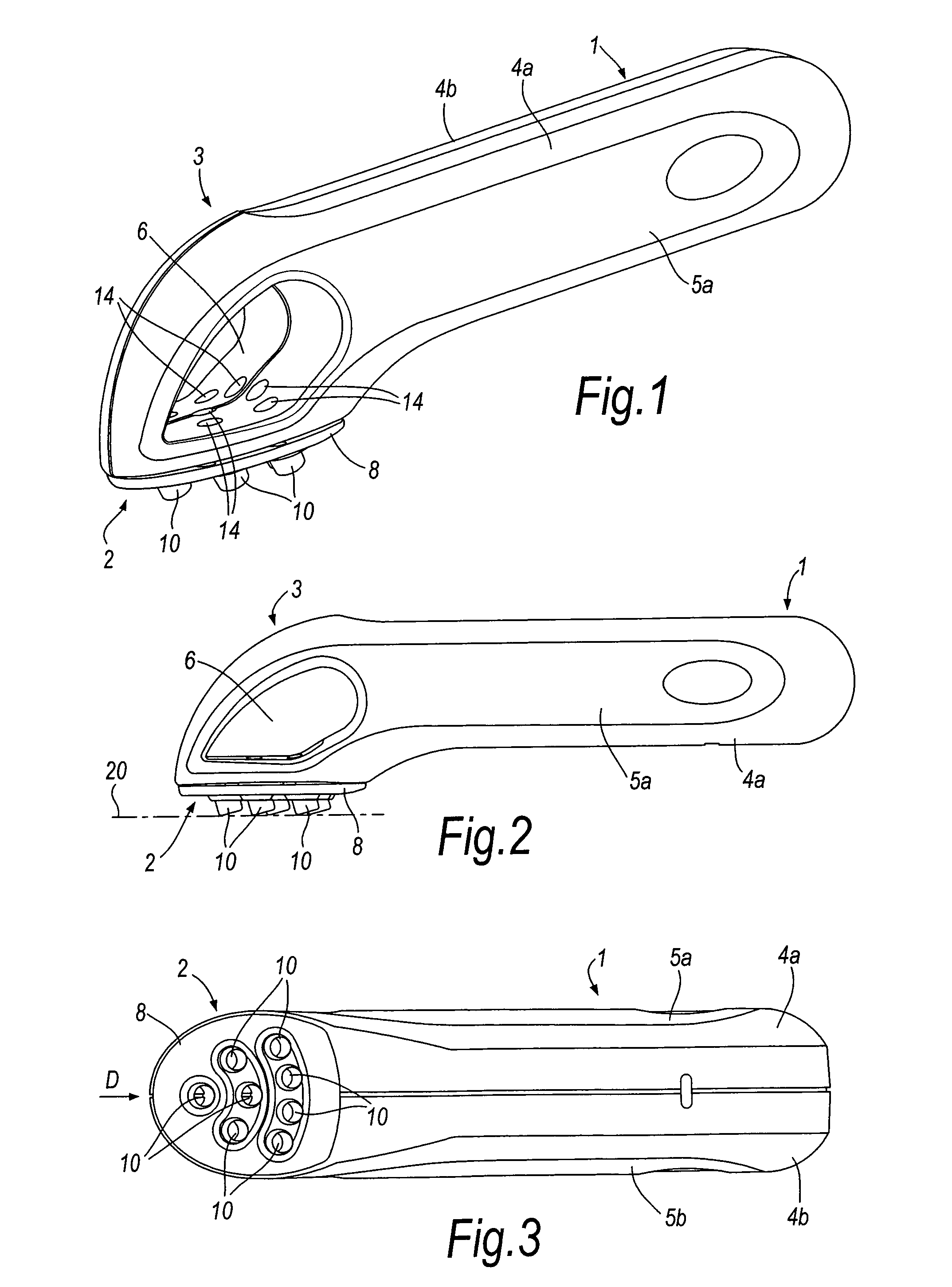 Skin treating device