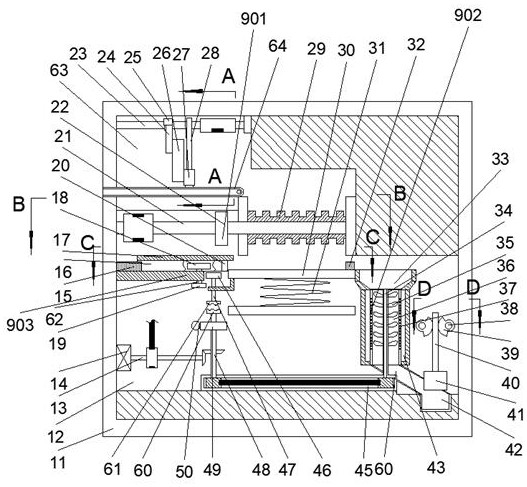 Device capable of separating and recycling metal filings and cutting oil