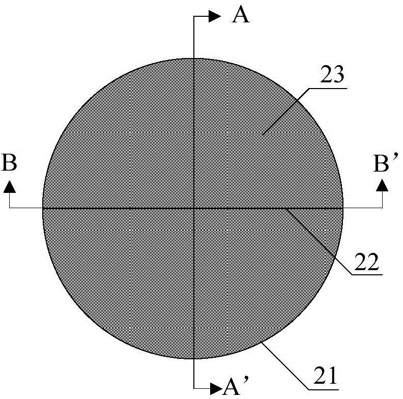 Preparation method of spreading resistance test sample