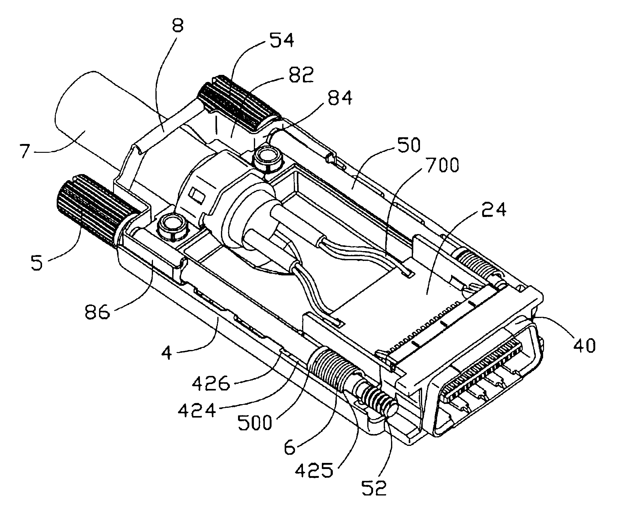 Cable connector assembly having pull tab