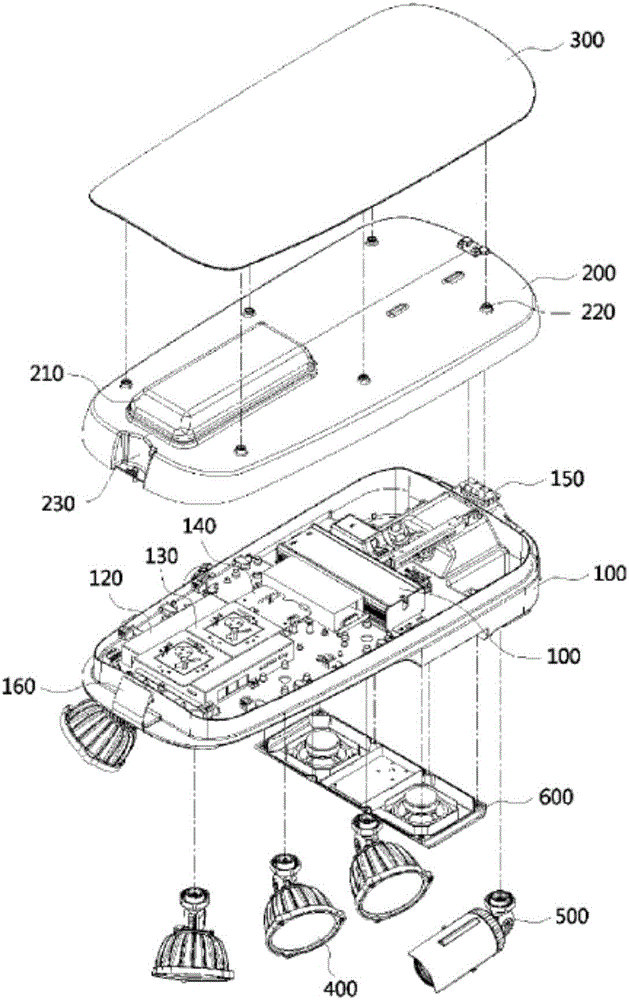 Camera-integrated LED lighting device