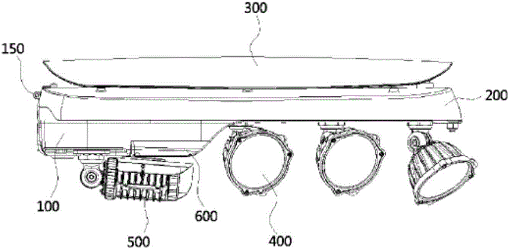 Camera-integrated LED lighting device