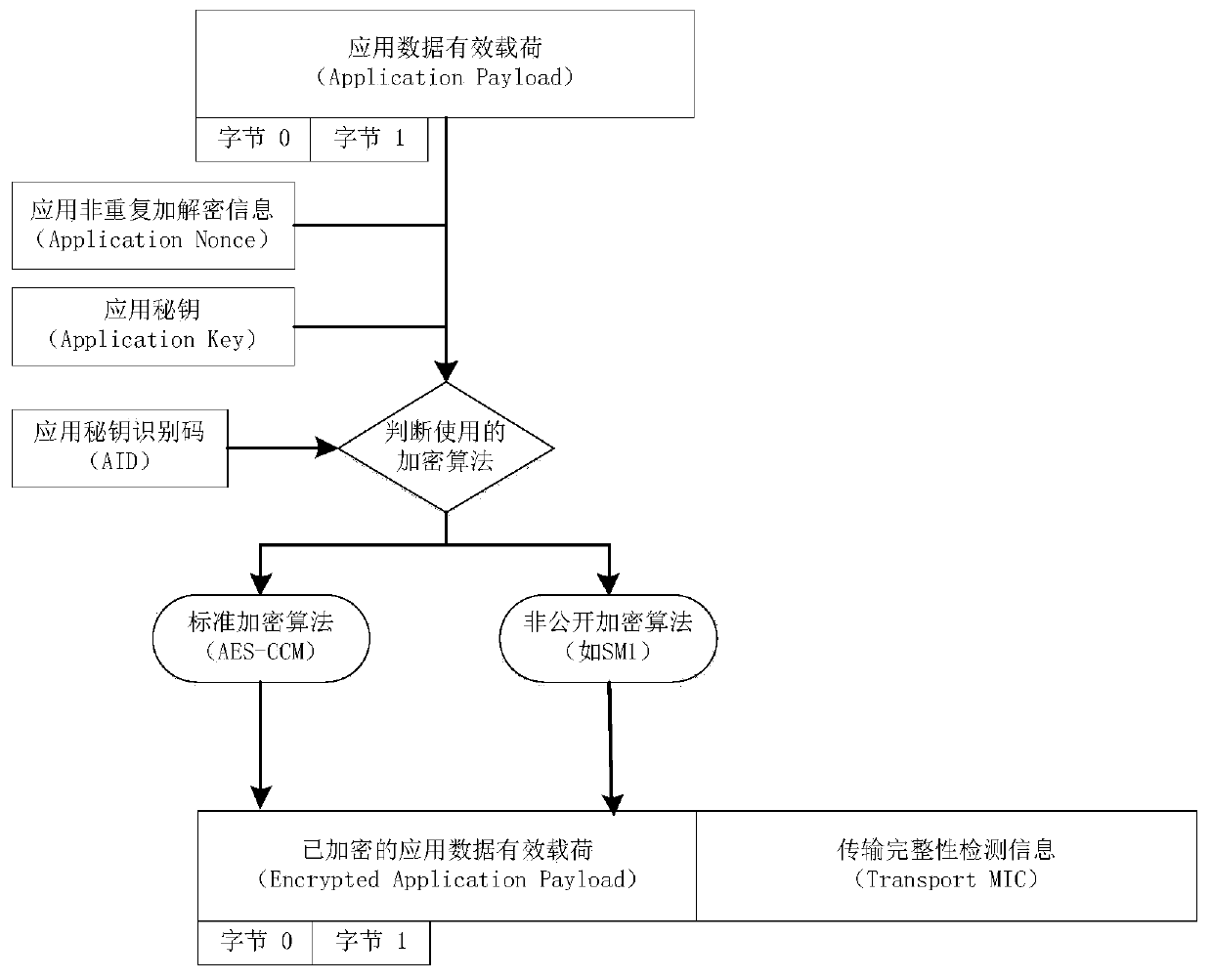 Mesh network encryption scheme based on non-public encryption algorithm