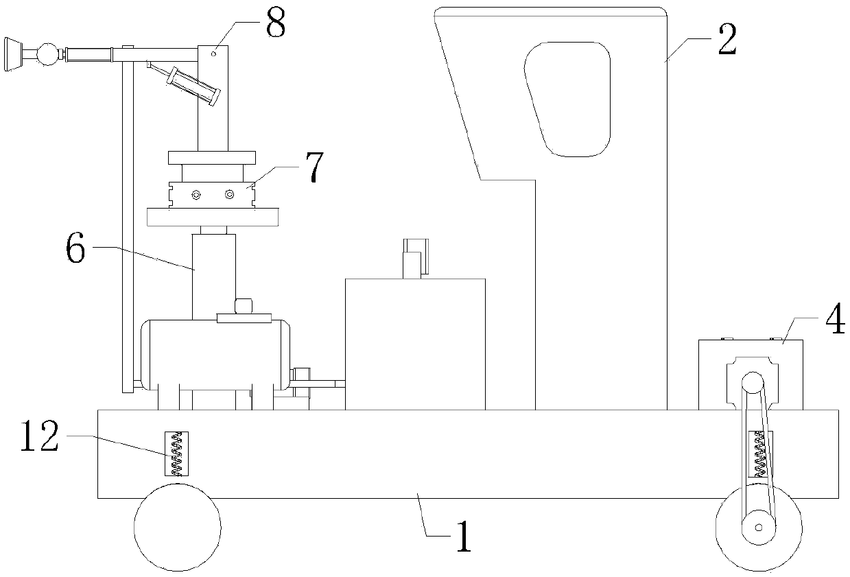 Vehicle-mounted spraying machine for fruit trees